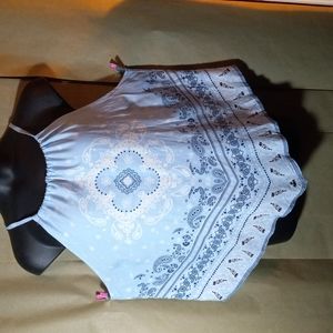 No boundaries drawstring top.